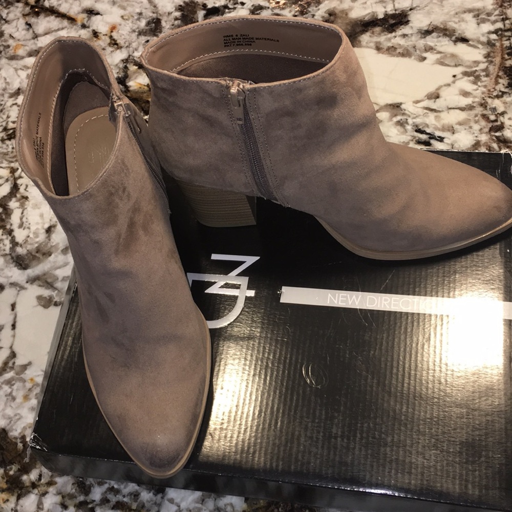 New Direction Tan Zali Booties with original box